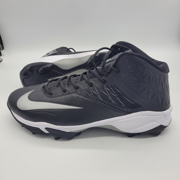 Nike Zoom Code Elite 3/4 TD Football Cleats Black/Silver Men Size 18 Wide - Picture 14 of 15